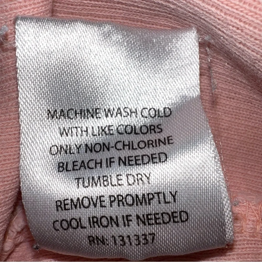 Pink Ribbed Pull Over size Large - Picture 7 of 10